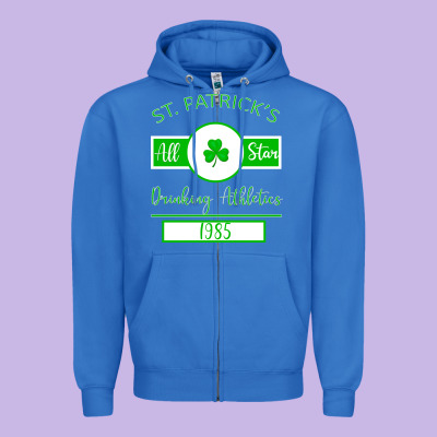 Drinking Athletics Zipper Hoodie Designed By Bettercallsaul