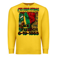 Lemon celebrating black freedom 6 19 1865 juneteenth Premium Sweatshirt - CowGirlArtShop