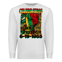 Oatmeal Heather celebrating black freedom 6 19 1865 juneteenth Premium Sweatshirt - CowGirlArtShop
