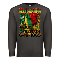Smoke celebrating black freedom 6 19 1865 juneteenth Premium Sweatshirt - CowGirlArtShop