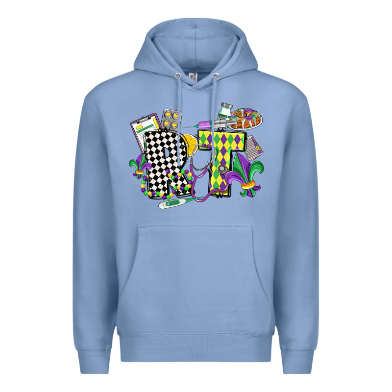 Respiratory Therapist Mardi Gras Premium Hoodie by CowGirlArtShop | Teevron
