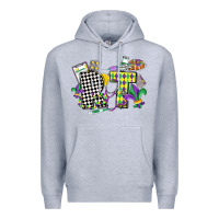 Heather Grey respiratory therapist mardi gras Premium Hoodie - CowGirlArtShop