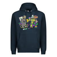 Navy respiratory therapist mardi gras Premium Hoodie - CowGirlArtShop