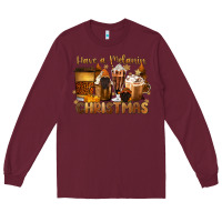 Burgundy have a melanin christmas coffee cups Long Sleeve Tee - MaliasSmallBusiness