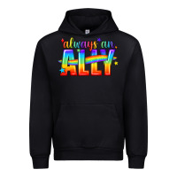Black Always An Ally Pride LGBTQ Urban Hoodie - BundleAndBundleShop