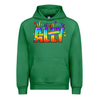 Emerald Always An Ally Pride LGBTQ Urban Hoodie - BundleAndBundleShop