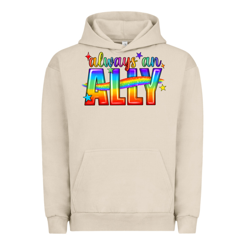 Always An Ally Pride Lgbtq Urban Hoodie by BundleAndBundleShop | Teevron