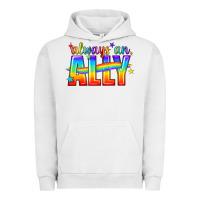 Pigment Lunar Rock Always An Ally Pride LGBTQ Urban Hoodie - BundleAndBundleShop