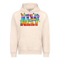 Sandshell Always An Ally Pride LGBTQ Urban Hoodie - BundleAndBundleShop