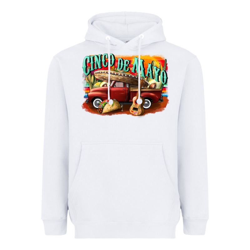 Cinco De Mayo Truck Heavyweight Hoodie by CowGirlArtShop | Teevron