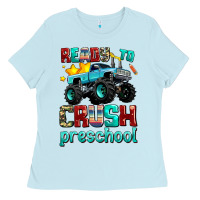 Baby Blue ready to school crush preschool Ladies Tee - AdoDesignShop