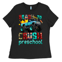 Black ready to school crush preschool Ladies Tee - AdoDesignShop
