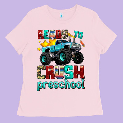 Ready To School Crush Preschool Ladies Tee Designed By Adodesignshop