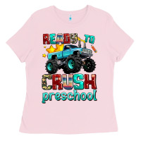 Bubblegum Pink ready to school crush preschool Ladies Tee - AdoDesignShop