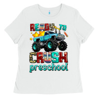 White ready to school crush preschool Ladies Tee - AdoDesignShop