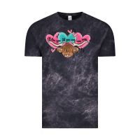 Cloud Black western cow and heart Vintage Tee - MaliasSmallBusiness