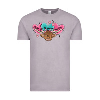 Vintage Zinc western cow and heart Vintage Tee - MaliasSmallBusiness