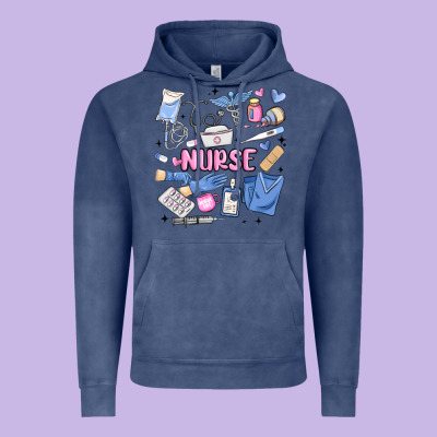 Can't Talk Right Now Doing Nurse Stuff Vintage Hoodie Designed By Maliassmallbusiness