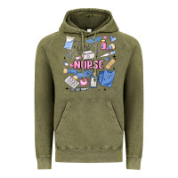 Vintage Olive can't talk right now doing nurse stuff Vintage Hoodie - MaliasSmallBusiness