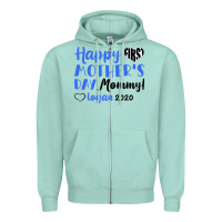 Seafoam happy first mother's day mommy! logan 2020 Zipper Hoodie - Bettercallsaul