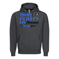 Smoke happy first mother's day mommy! logan 2020 Zipper Hoodie - Bettercallsaul