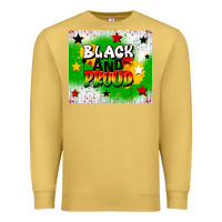 Black And Proud Premium Sweatshirt | Teevron
