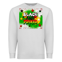 Dove Grey black and proud Premium Sweatshirt - CowGirlArtShop
