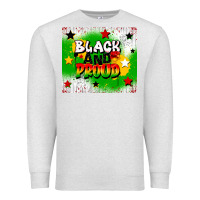 Oatmeal Heather black and proud Premium Sweatshirt - CowGirlArtShop