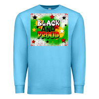 Ocean Blue black and proud Premium Sweatshirt - CowGirlArtShop