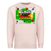 Pale Pink black and proud Premium Sweatshirt - CowGirlArtShop