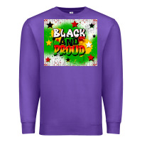 Purple black and proud Premium Sweatshirt - CowGirlArtShop