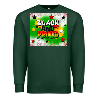 Sports Green black and proud Premium Sweatshirt - CowGirlArtShop