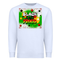 White black and proud Premium Sweatshirt - CowGirlArtShop