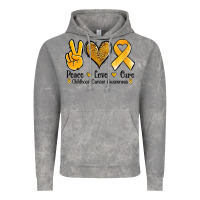 Cloud Rock peace love cure childhood cancer Vintage Hoodie - Jasminsmagicworld