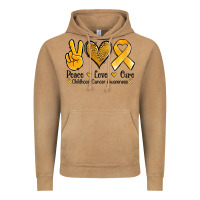 Vintage Camel peace love cure childhood cancer Vintage Hoodie - Jasminsmagicworld