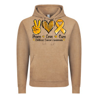 Vintage Coffee peace love cure childhood cancer Vintage Hoodie - Jasminsmagicworld