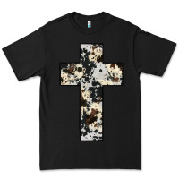Black cowhide cross Premium Tee - JahusDesignShop