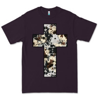 Plum cowhide cross Premium Tee - JahusDesignShop