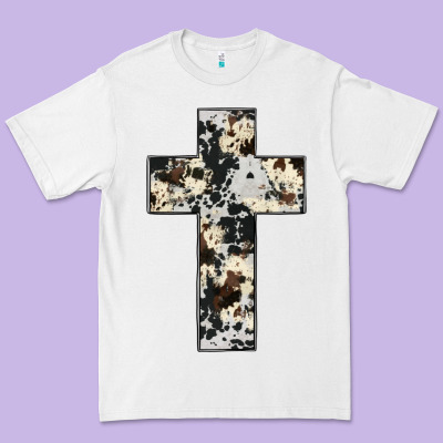 Cowhide Cross Premium Tee Designed By Jahusdesignshop