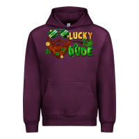 Mauve Wine lucky dude saint patrick's bearded man Urban Hoodie - FaDigitalArtStudio
