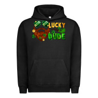 Pigment Black lucky dude saint patrick's bearded man Urban Hoodie - FaDigitalArtStudio