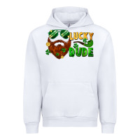 White lucky dude saint patrick's bearded man Urban Hoodie - FaDigitalArtStudio
