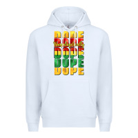 White unapologetically dope cowgirl Premium Hoodie - CowGirlArtShop