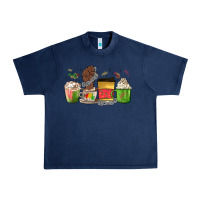 Navy juneteenth coffee cups Urban Heavy Tee - MaliasSmallBusiness