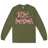 Army Green girl mama Long Sleeve Tee - JahusDesignShop