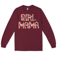 Burgundy girl mama Long Sleeve Tee - JahusDesignShop
