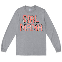 Heather Grey girl mama Long Sleeve Tee - JahusDesignShop
