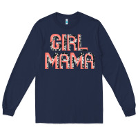 Navy girl mama Long Sleeve Tee - JahusDesignShop