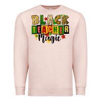 Pale Pink black teacher magic juneteenth Premium Sweatshirt - CowGirlArtShop