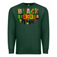 Sports Green black teacher magic juneteenth Premium Sweatshirt - CowGirlArtShop